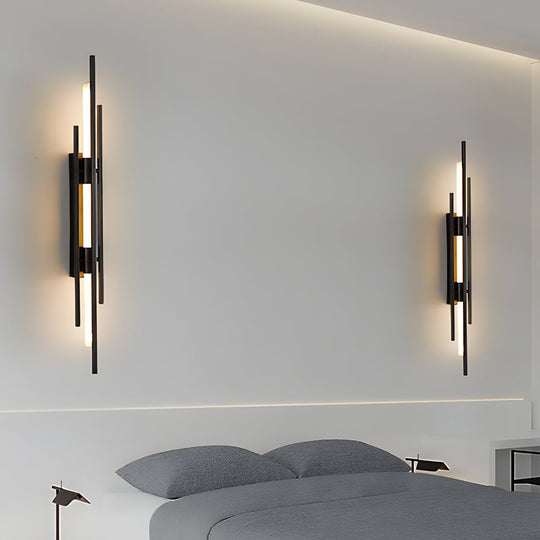 Black Gold Copper Modern LED Iron Acrylic Wall Light