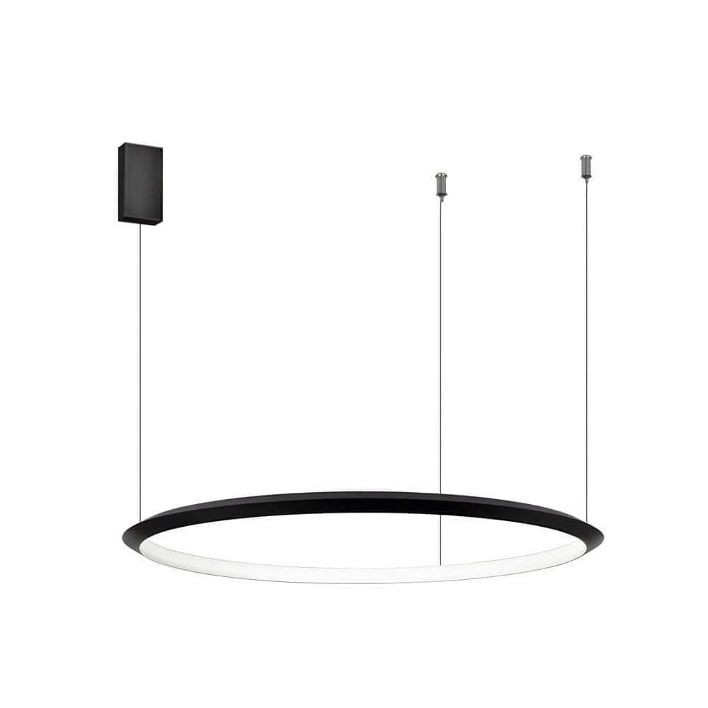 Black Ring LED Chandelier Pendant