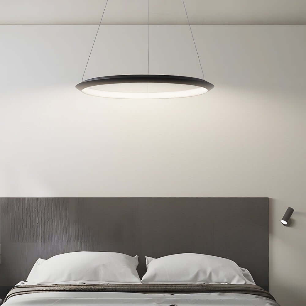 Black Ring LED Chandelier Pendant
