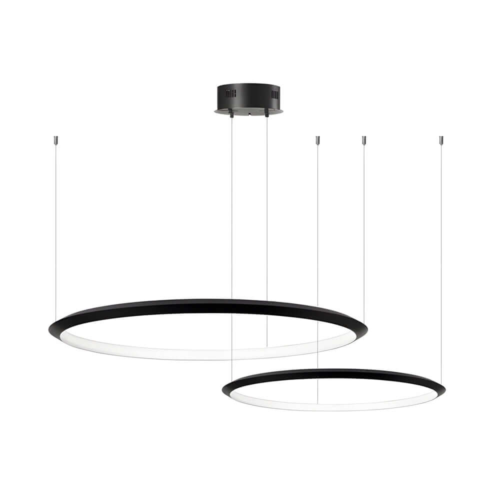 Black Ring LED Chandelier Pendant