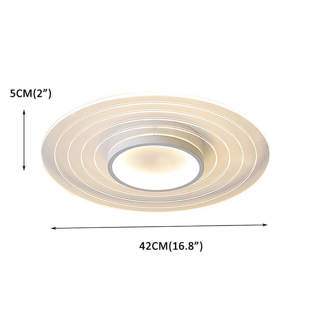 Multiple Circles Dimmable LED Modern Flush Mount Ceiling Light