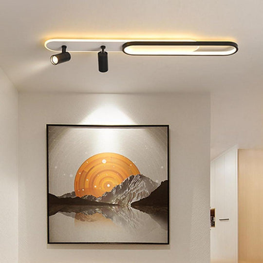 Spotlight Rectangles – Metal Modernist Flush Mount LED Ceiling Light