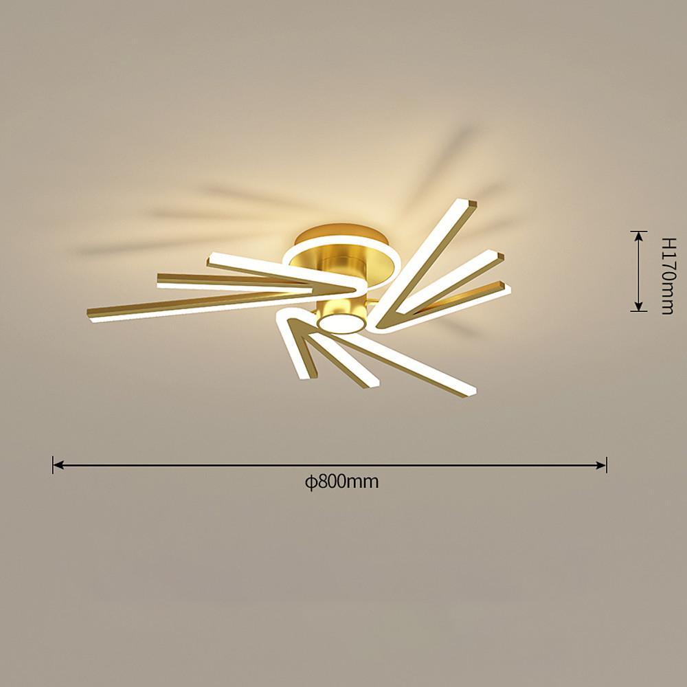 Abstract Tube Flower Shaped LED Nordic Flush Mount Ceiling Light