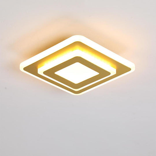 Multi Square LED Flush Mount Ceiling Light for Hallway or Entryway