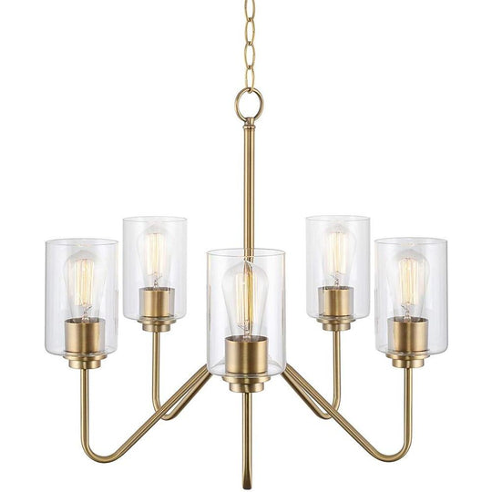5 Light Candelabra Design Electroplated Glass Modern Chandelier