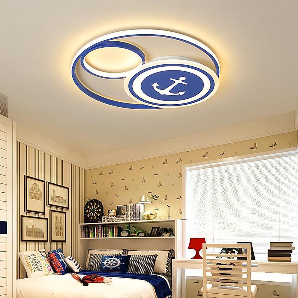 Novelty Circular Dimmable LED Modern Flush Mount Ceiling Light