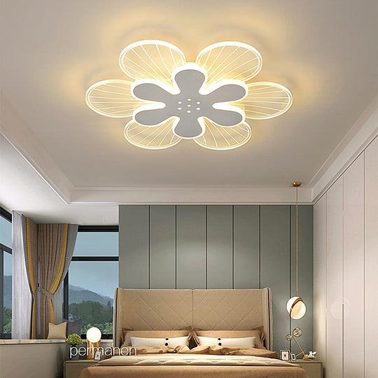Novelty Stylish Flower LED Flush Mount Ceiling Light – Bedroom
