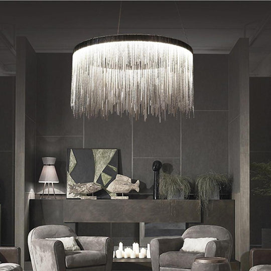 LED Modern Drum Chandelier