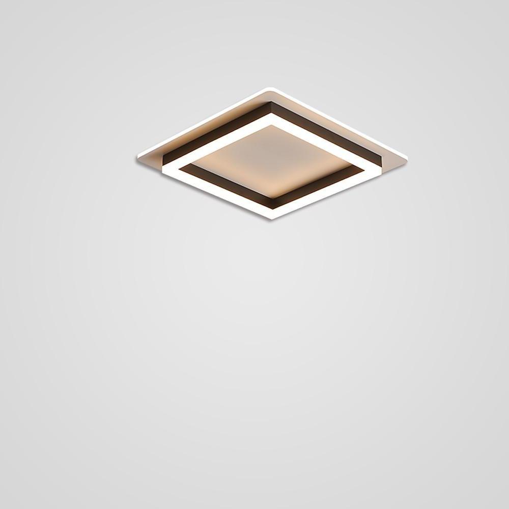Two Square Shaped Modern LED Flush Mount Ceiling Light – Bedroom