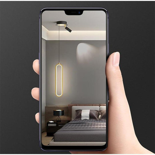Rounded Rectangular LED Modern Pendant Light Hanging Lamp Island Light