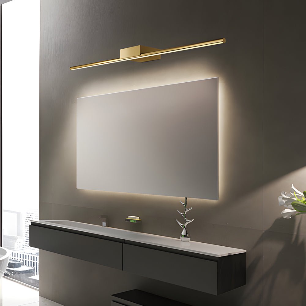 Brushed Brass Linear LED Vanity Light