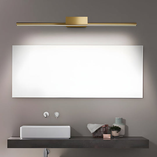 Brushed Brass Linear LED Vanity Light