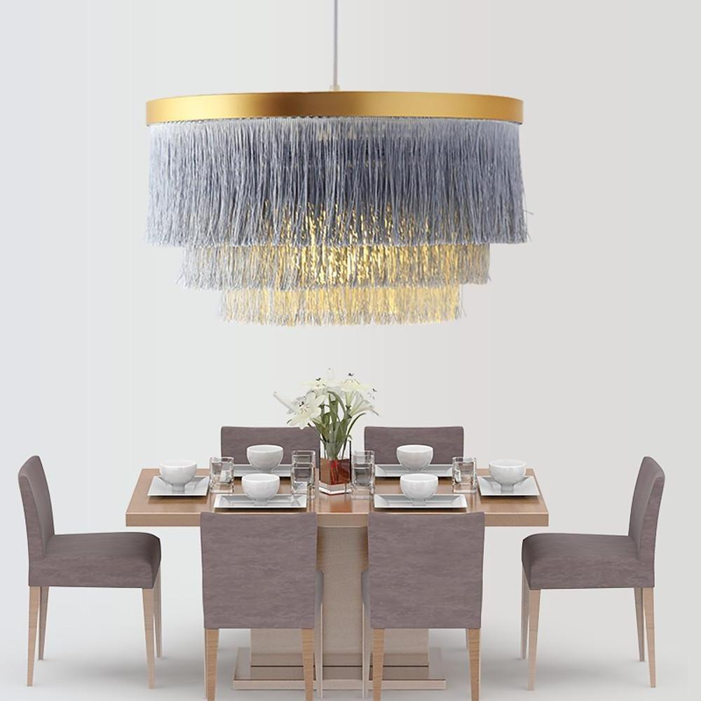 Gradated Drum Shade LED Contemporary Chandelier