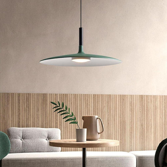 Flat Circular Industrial Pendant Light