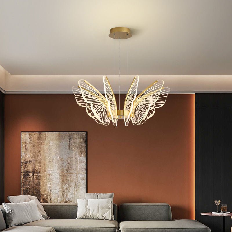 Butterflies LED Dimmable with Remote Control Modern Chandelier
