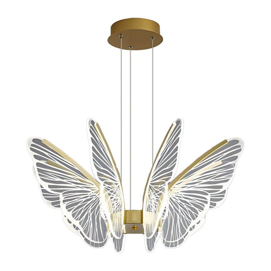Butterflies LED Dimmable with Remote Control Modern Chandelier