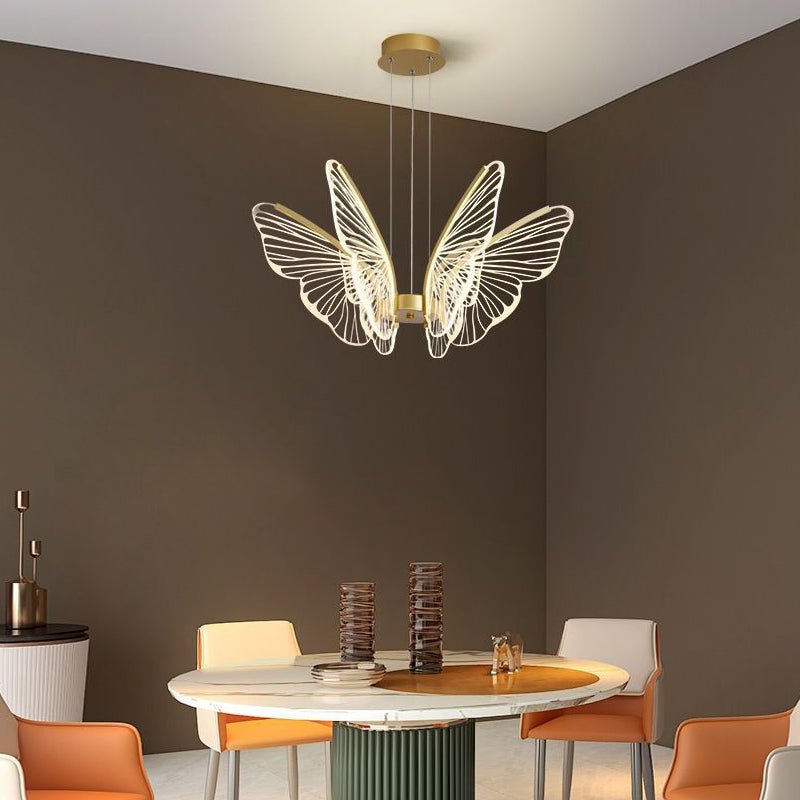 Butterflies LED Dimmable with Remote Control Modern Chandelier