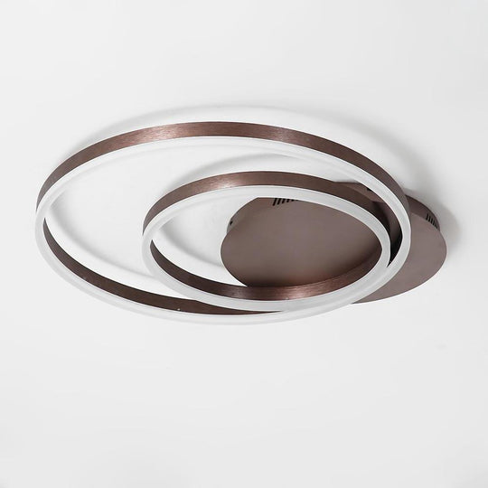 Multi Circles Dimmable LED Modern Flush Mount Ceiling Light