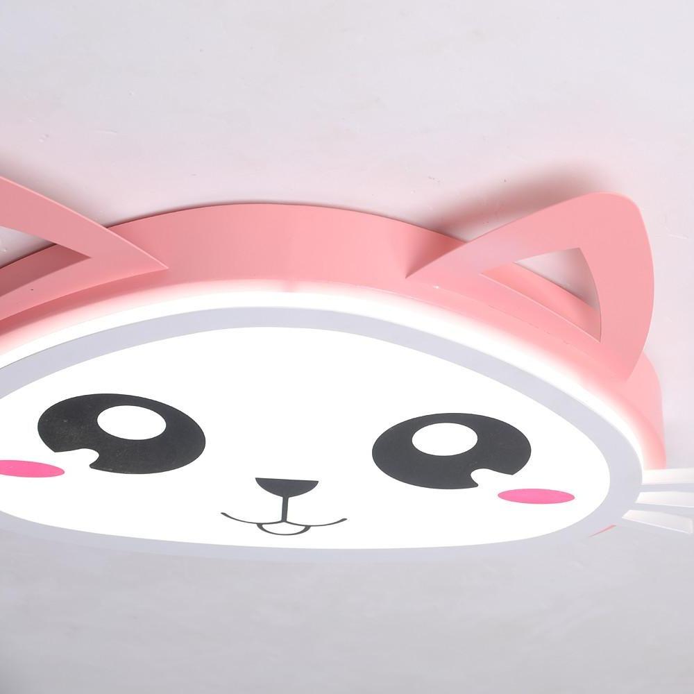 Kitten Bedroom Flush Mount LED Kids Ceiling Light