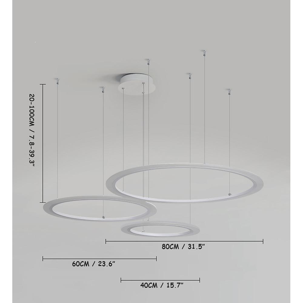 Artistic Circles LED Modern Chandelier Pendant Light