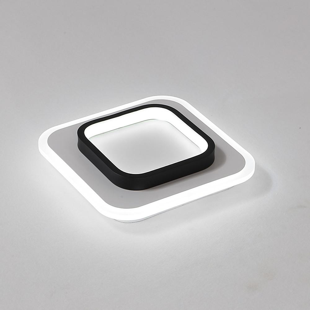 2 Light Square LED Flush Mount Ceiling Light