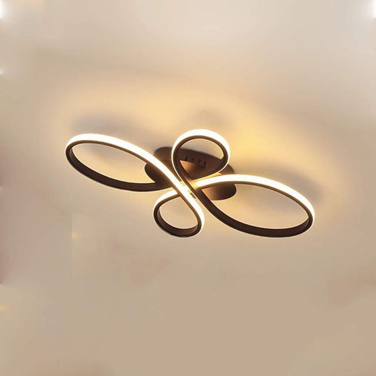 Intertwined Flower Shaped LED Modern Ceiling Light – Flush Mount