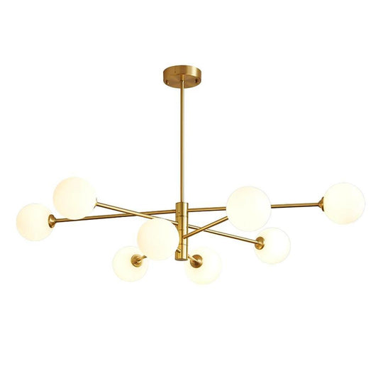 Industrial Modern Cluster Globe Geometric Pendant Light
