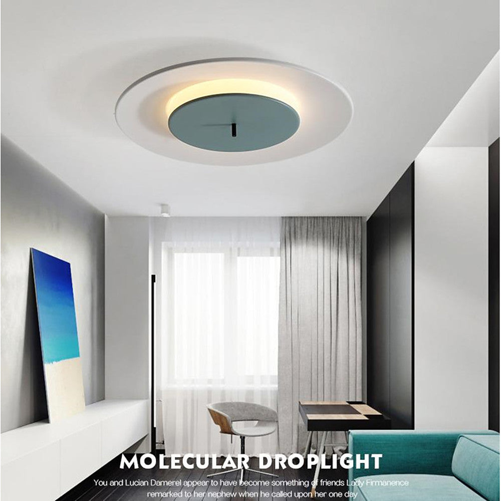 2 Circles LED Modern Flush Mount Ceiling Light