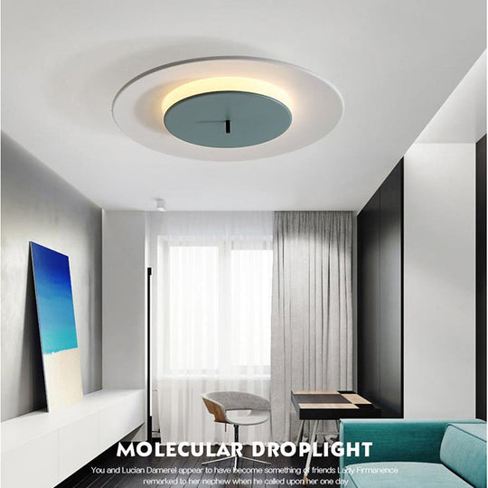 2 Circles LED Modern Flush Mount Ceiling Light