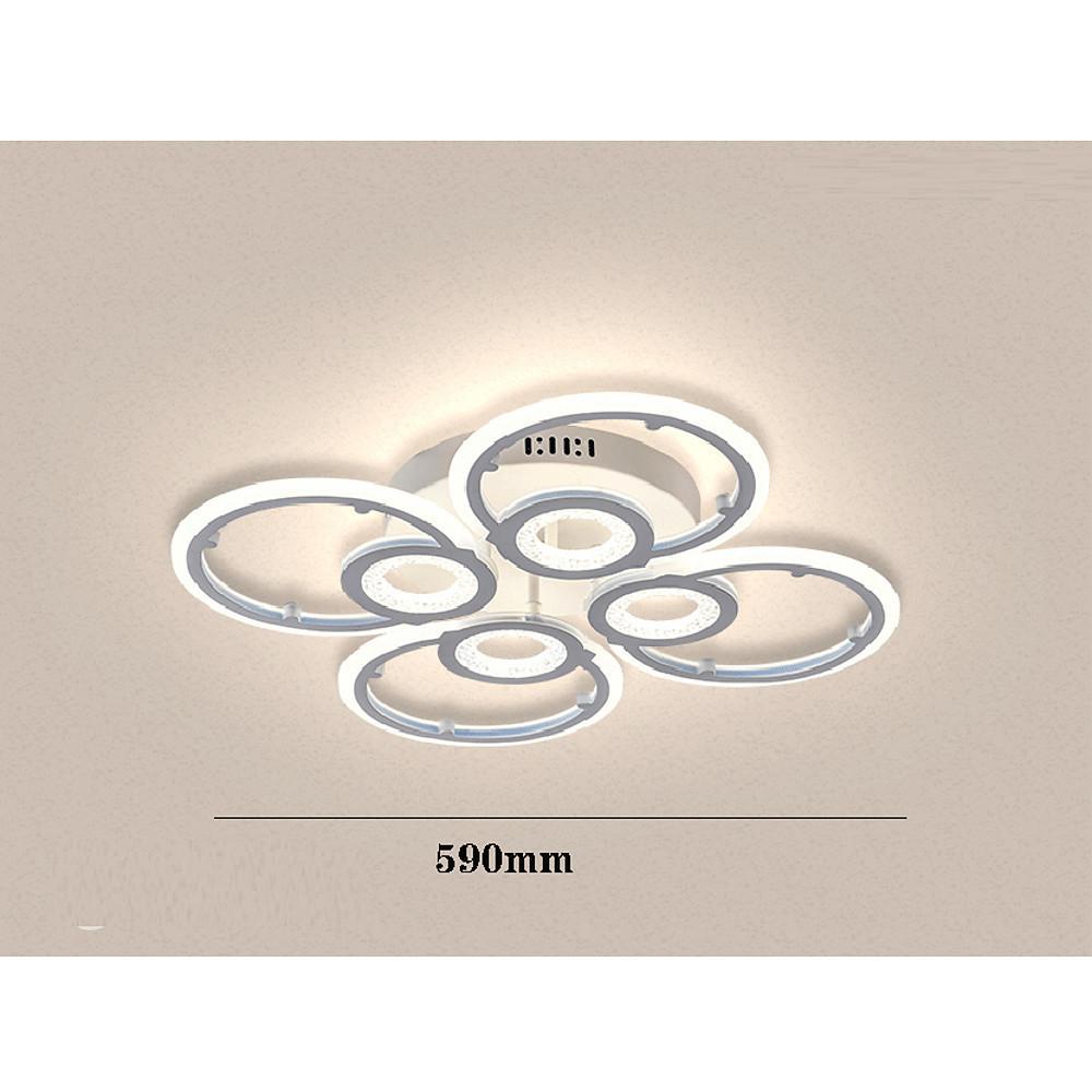 Ring Display Metal Geometric LED Flush Mount Ceiling Light