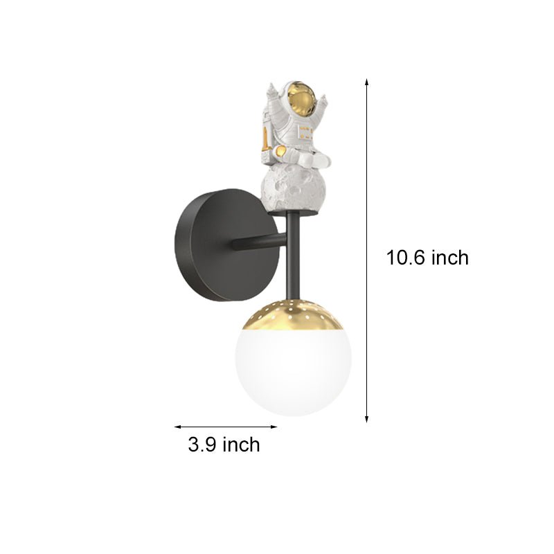 Cartoon Astronaut 3 Step Dimming LED Modern Wall Sconce