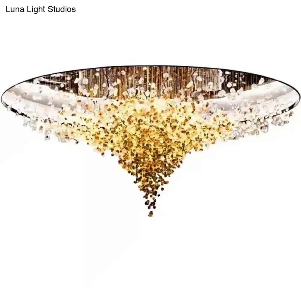 Stone Crystal LED Chandelier – Grand Luxury Lighting