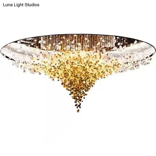 Stone Crystal LED Chandelier – Grand Luxury Lighting