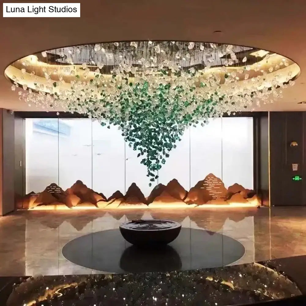 Stone Crystal LED Chandelier – Grand Luxury Lighting