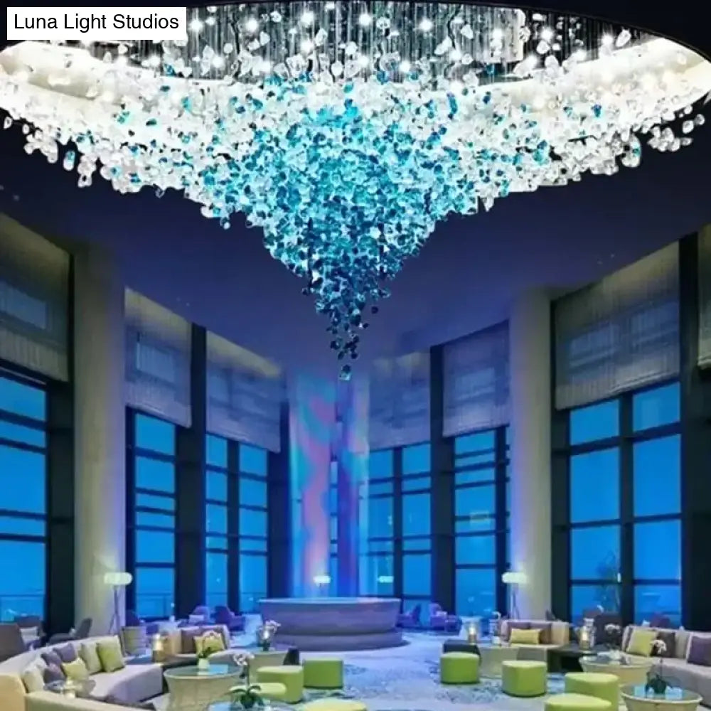 Stone Crystal LED Chandelier – Grand Luxury Lighting