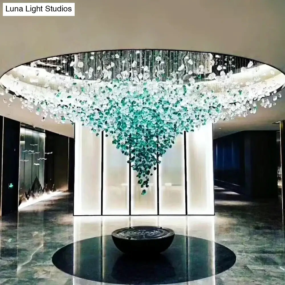 Stone Crystal LED Chandelier – Grand Luxury Lighting