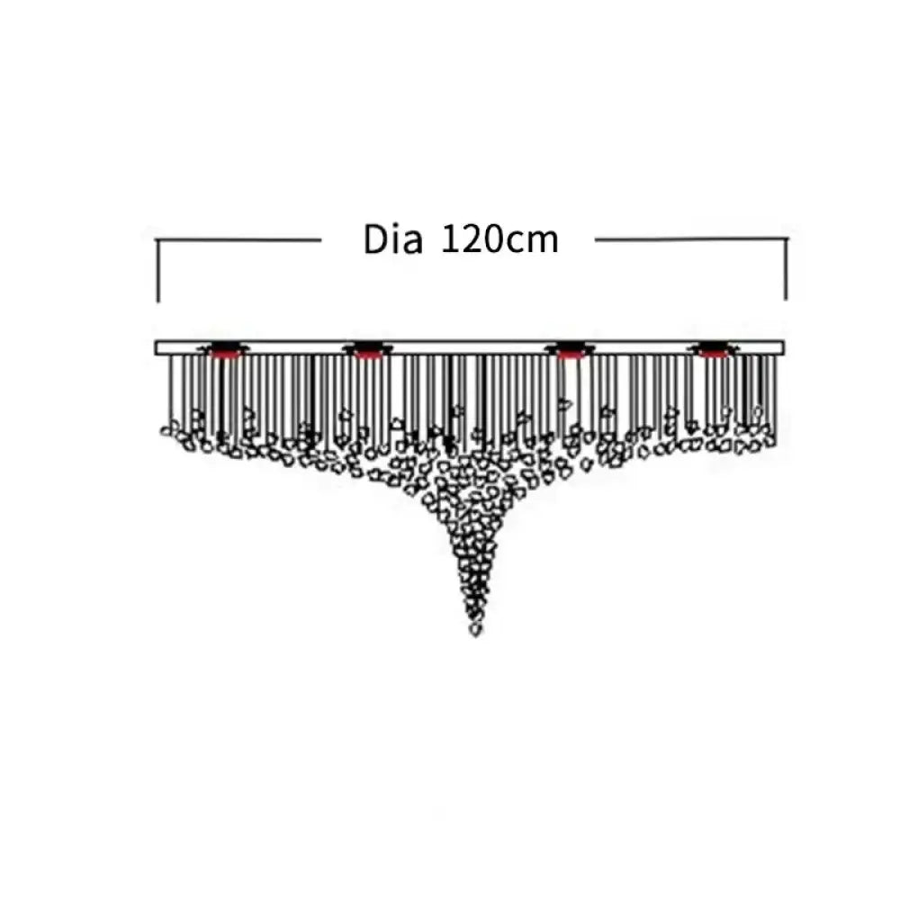 Stone Crystal LED Chandelier – Grand Luxury Lighting