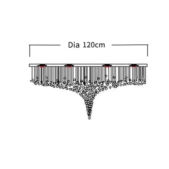 Stone Crystal LED Chandelier – Grand Luxury Lighting