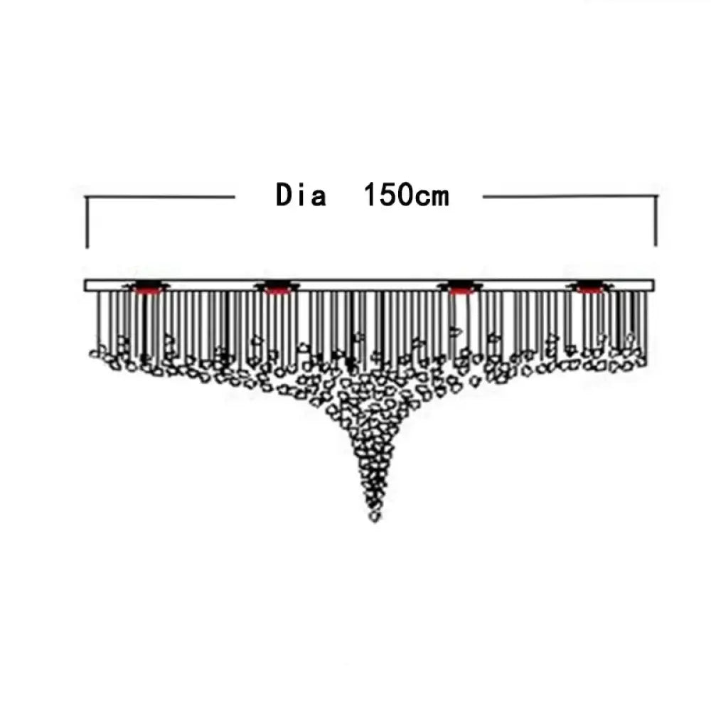 Stone Crystal LED Chandelier – Grand Luxury Lighting