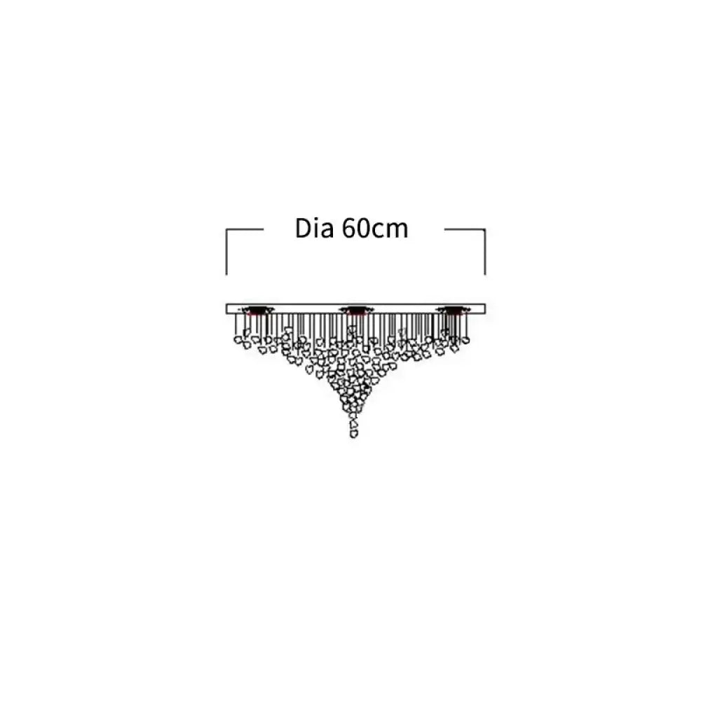 Stone Crystal LED Chandelier – Grand Luxury Lighting