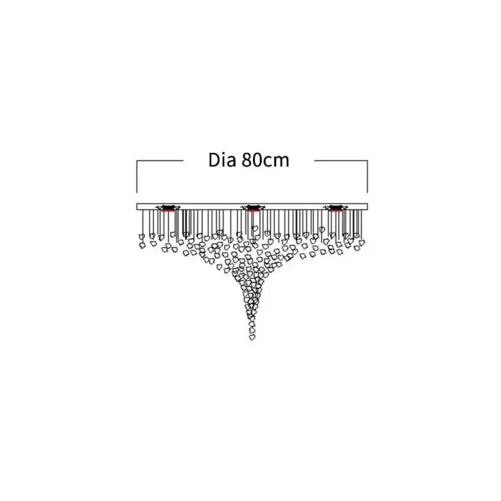 Stone Crystal LED Chandelier – Grand Luxury Lighting