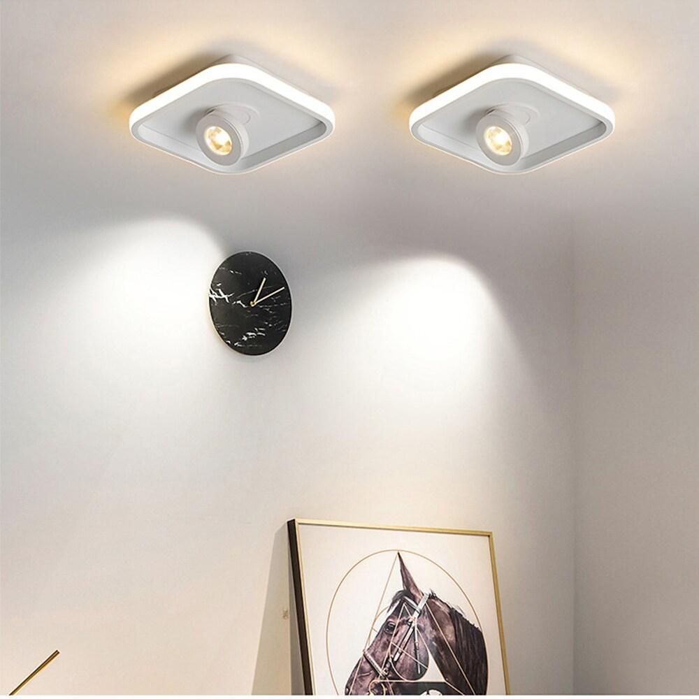 Rounded Square Adjustable LED Spotlight Ceiling Light