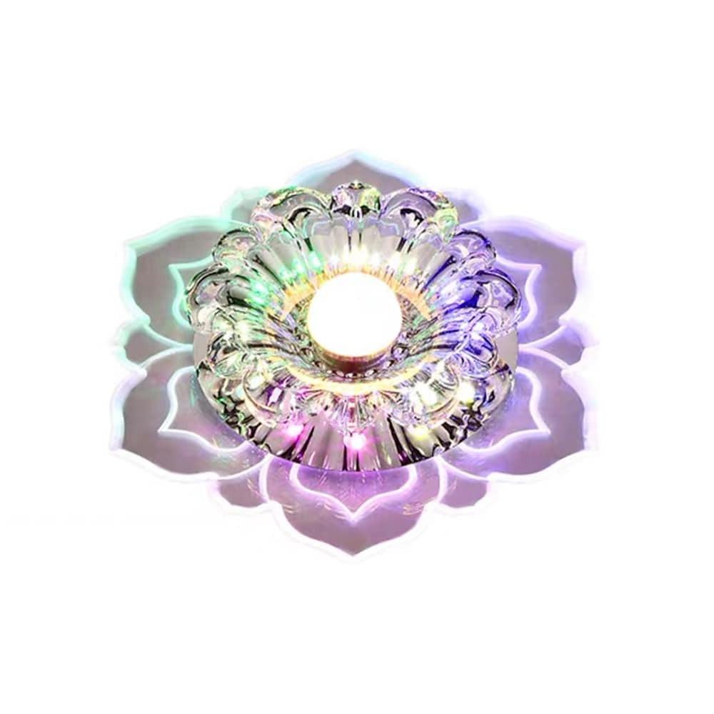Floral Ornate LED Flush Mount Ceiling Light