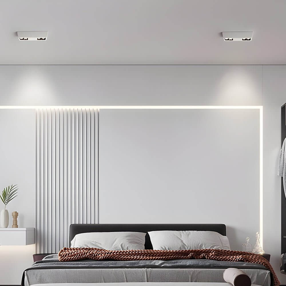 Modern Linear LED Flush Mount Ceiling Spotlight