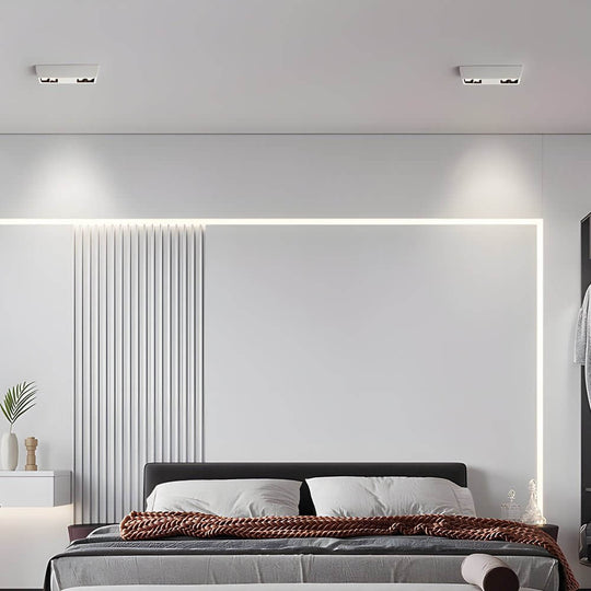 Modern Linear LED Flush Mount Ceiling Spotlight