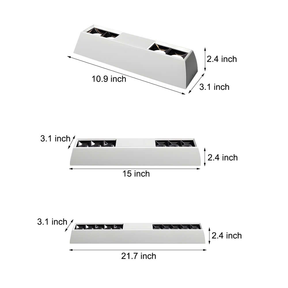 Modern Linear LED Flush Mount Ceiling Spotlight