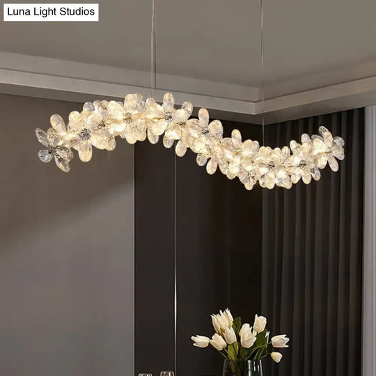 Modern Petal Crystal Chandelier – Luxury Ceiling Lighting