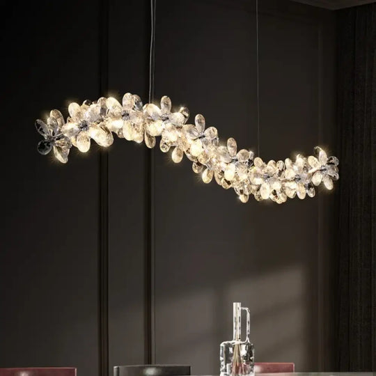 Modern Petal Crystal Chandelier – Luxury Ceiling Lighting