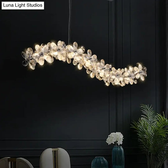 Modern Petal Crystal Chandelier – Luxury Ceiling Lighting