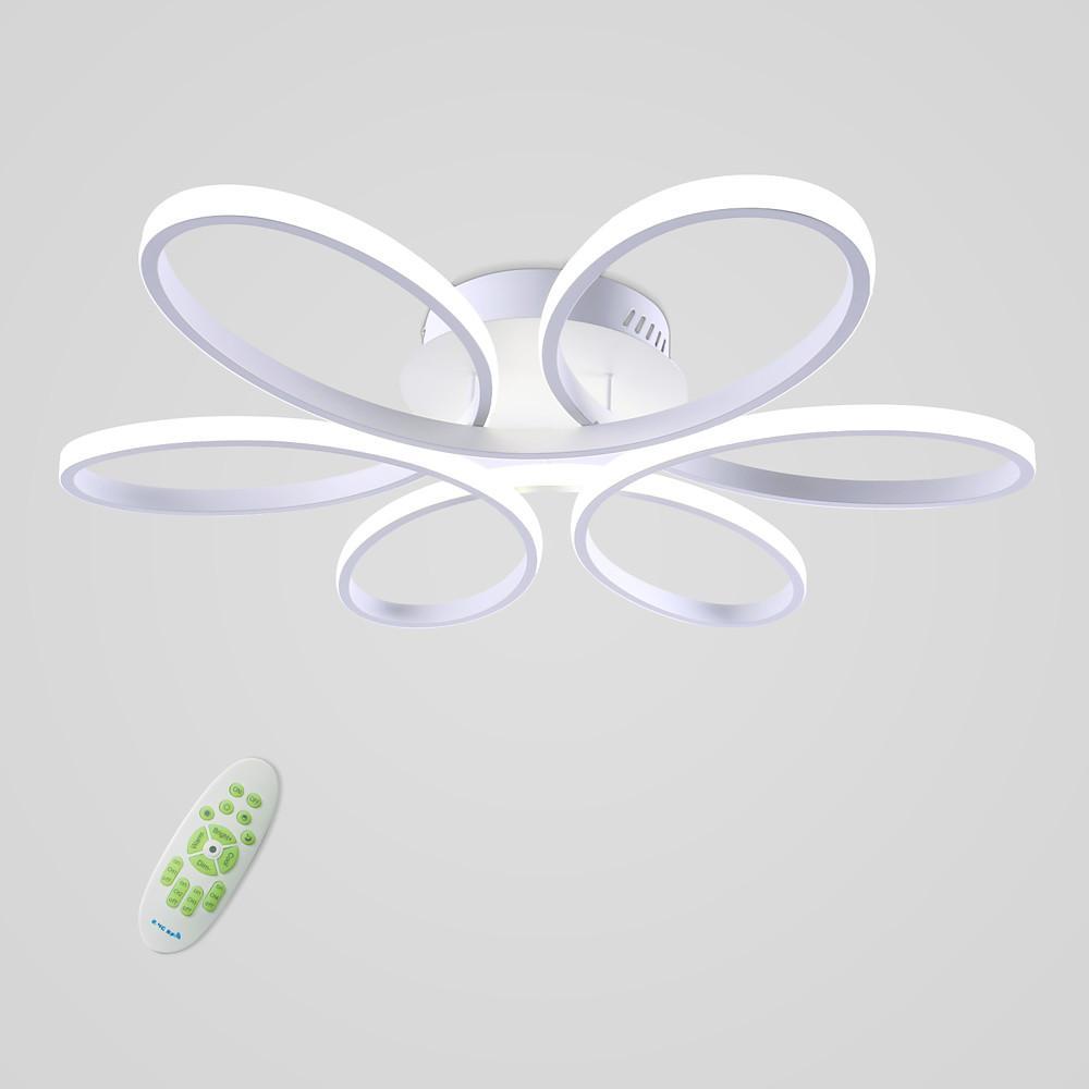 Flower Petal Dimmable LED Modern Ceiling Light Flush Mount Lighting